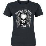 Magliette & T-shirt nere XL di cotone con scollo tondo mezza manica con scollo rotondo per Donna The Walking Dead 