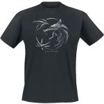 T-Shirt di The Witcher - Wolf - Logo - M a XXL - Uomo - nero