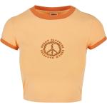 Magliette & T-shirt urban arancioni XL di cotone con scollo tondo con scollo rotondo per Donna Urban Classics 