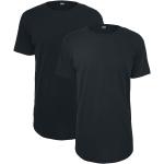 T-Shirt di Urban Classics - Pre-Pack Shaped Long Tee 2-Pack - XS a 5XL - Uomo - nero
