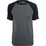 T-Shirt di Urban Classics - Raglan Contrast Tee - S a XXL - Uomo - carbone/nero