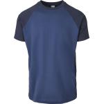 T-Shirt di Urban Classics - Raglan Contrast Tee - S a XXL - Uomo - blu/blu scuro