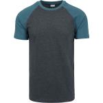 T-Shirt di Urban Classics - Raglan Contrast Tee - S a XXL - Uomo - grigio/blu
