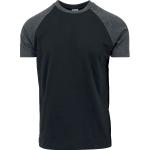 T-Shirt di Urban Classics - Raglan Contrast Tee - S a XXL - Uomo - nero/carbone