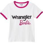 T-Shirt di Wrangler - Barbie slim ringer T-shirt - XS a XL - Donna - bianco