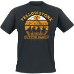 T-Shirt di Yellowstone - Cowboys - S a XXL - Uomo - nero