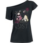 T-Shirt Disney di Alice nel Paese delle Meraviglie - Alice in Wonderland - Lost in Wonderland - S a L - Donna - nero