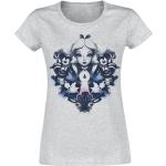 T-Shirt Disney di Alice nel Paese delle Meraviglie - Alice in Wonderland - Rorschach - S a M - Donna - grigio
