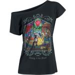 T-Shirt Disney di La Bella e la Bestia - Rose - S a 5XL - Donna - nero