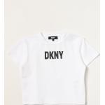 T-shirt manica corta scontate casual di cotone mezza manica per bambini DKNY 