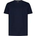 Magliette & T-shirt blu notte S di cotone a girocollo mezza manica con scollo rotondo Dondup 