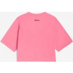 Magliette & T-shirt romantiche rosa S taglie comode di cotone traspiranti mezza manica con scollo rotondo per Donna Freddy 
