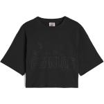 Magliette & T-shirt romantiche nere M taglie comode di cotone traspiranti mezza manica con scollo rotondo per Donna Freddy 