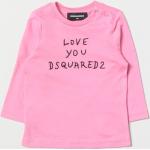 T-shirt manica lunga scontate rosa 9 mesi manica lunga per bambini Dsquared2 