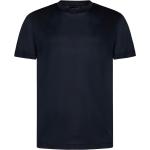Magliette & T-shirt blu navy S in lyocell a girocollo mezza manica con scollo rotondo Emporio Armani 