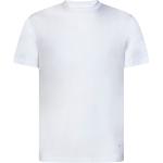 Magliette & T-shirt bianche XXL taglie comode in lyocell a girocollo mezza manica con scollo rotondo Emporio Armani 