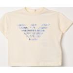 T-shirt crema per bambini Emporio Armani 