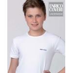 Magliette intime bianche 6 anni mezza manica per bambino Enrico Coveri di Morettoshop.com con spedizione gratuita 