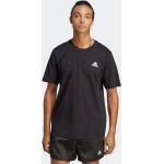 Magliette & T-shirt nere S di cotone a girocollo con scollo rotondo per Uomo adidas Essentials 