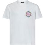 Magliette & T-shirt bianche M di cotone a fiori a girocollo mezza manica con scollo rotondo Etro 