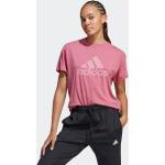 Magliette & T-shirt scontate rosa S in poliestere con scollo rotondo per Donna adidas Icons 