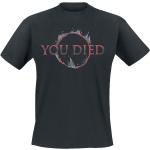 T-Shirt Gaming di Dark Souls - You Died - S a XL - Uomo - nero