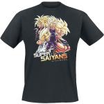 T-Shirt Gaming di Dragon Ball - Z - Super Saiyans - M a XL - Uomo - nero