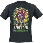 T-Shirt Gaming di Dungeons and Dragons - Beholder - S a XXL - Uomo - nero