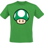 Magliette & T-shirt verdi XL di cotone con scollo tondo mezza manica con scollo rotondo per Uomo Super Mario 