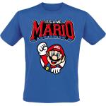 Magliette & T-shirt blu XL di cotone con scollo tondo con scollo rotondo per Uomo Super Mario Mario 