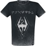 T-Shirt Gaming di The Elder Scrolls - V - Skyrim - Dovahkiin Logo - S a XXL - Uomo - nero