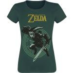 Magliette & T-shirt verde scuro XXL di cotone con scollo tondo manica lunga con scollo rotondo per Donna The Legend of Zelda 
