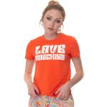 Magliette & T-shirt M di cotone a girocollo mezza manica con scollo rotondo per Donna Moschino Love Moschino 