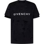 Magliette & T-shirt nere XS taglie comode di cotone a girocollo mezza manica con scollo rotondo Givenchy 