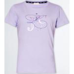 Magliette & T-shirt viola M di cotone mezza manica con scollo rotondo per Donna Liu Jo Glicine 