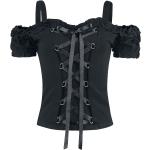 Magliette & T-shirt gotiche nere 3 XL taglie comode in viscosa mezza manica con manica corta per Donna Gothicana 