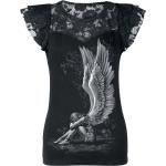 T-Shirt Gothic di Spiral - Enslaved Angel - M a XL - Donna - nero