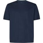 Magliette & T-shirt blu di cotone mezza manica con scollo rotondo Herno 