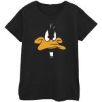 Magliette & T-shirt nere XXL taglie comode di cotone mezza manica con scollo rotondo per Donna Baby Looney Tunes Looney Tunes Daffy Duck 