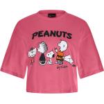 Magliette & T-shirt fucsia S di cotone mezza manica con scollo rotondo per Donna Freddy Snoopy 