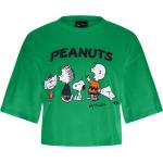 Magliette & T-shirt verdi L di cotone mezza manica con scollo rotondo per Donna Freddy Snoopy 