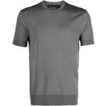 t-shirt in maglia sottile grigia