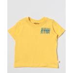 T-shirt manica corta scontate casual gialle di cotone mezza manica per bambini K-WAY 