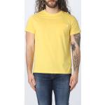 Magliette & T-shirt scontate gialle M di cotone mezza manica con scollo rotondo K-WAY 
