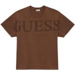 Magliette & T-shirt marroni L mezza manica con scollo rotondo per Uomo Guess 