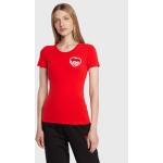 Magliette & T-shirt Slim Fit scontate rosse S per Donna Moschino Love Moschino 