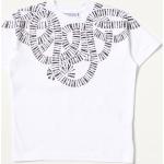 T-shirt manica corta scontate bianche a tema serpente mezza manica per bambini Marcelo Burlon 