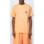 Magliette & T-shirt scontate casual arancioni L di cotone mezza manica con scollo rotondo Marcelo Burlon 