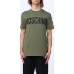 Magliette & T-shirt casual verdi di cotone a girocollo lavabili in lavatrice mezza manica con scollo rotondo Moschino Couture! 