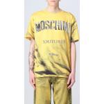 Magliette & T-shirt scontate casual gialle S di cotone a girocollo lavaggio a mano mezza manica con scollo rotondo Moschino Couture! 